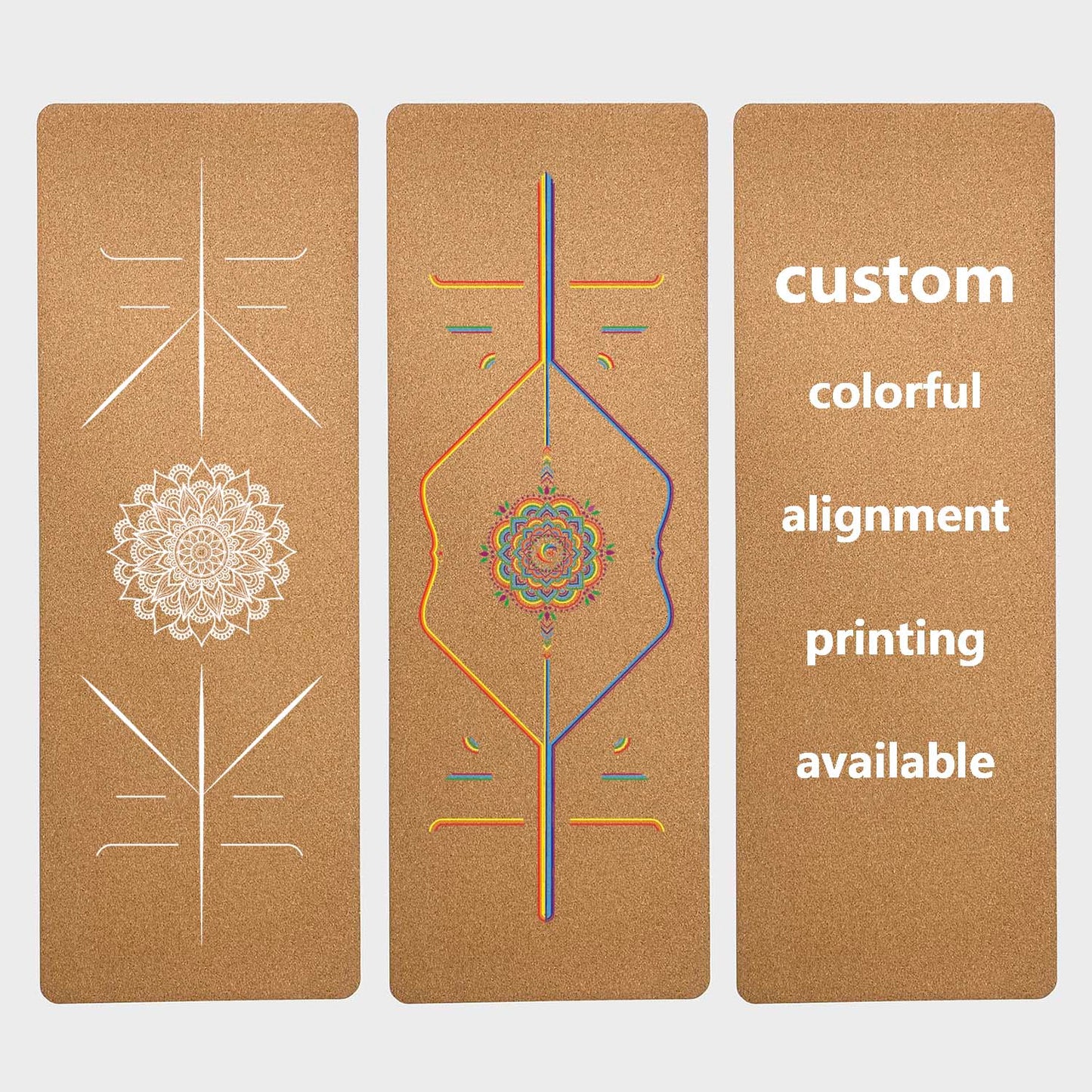 cork rubber yoga mat 4mm