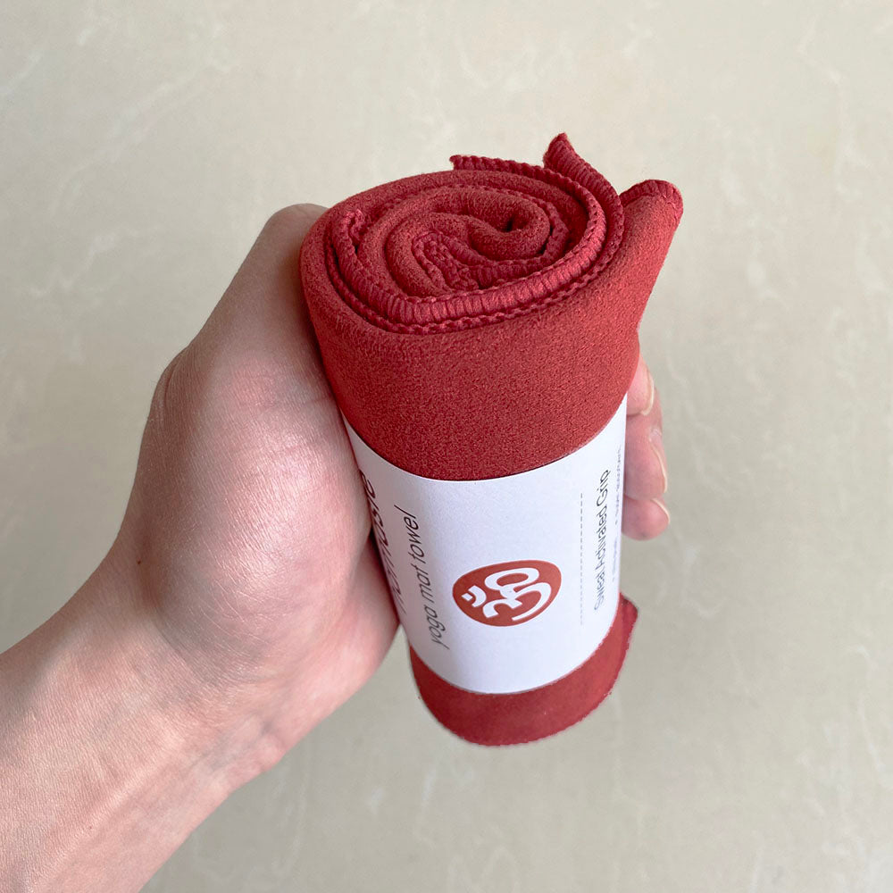 Suede yoga hand towel