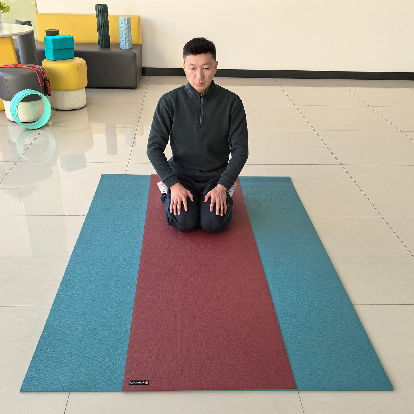 PRO large yoga mat 48"x72" 6mm
