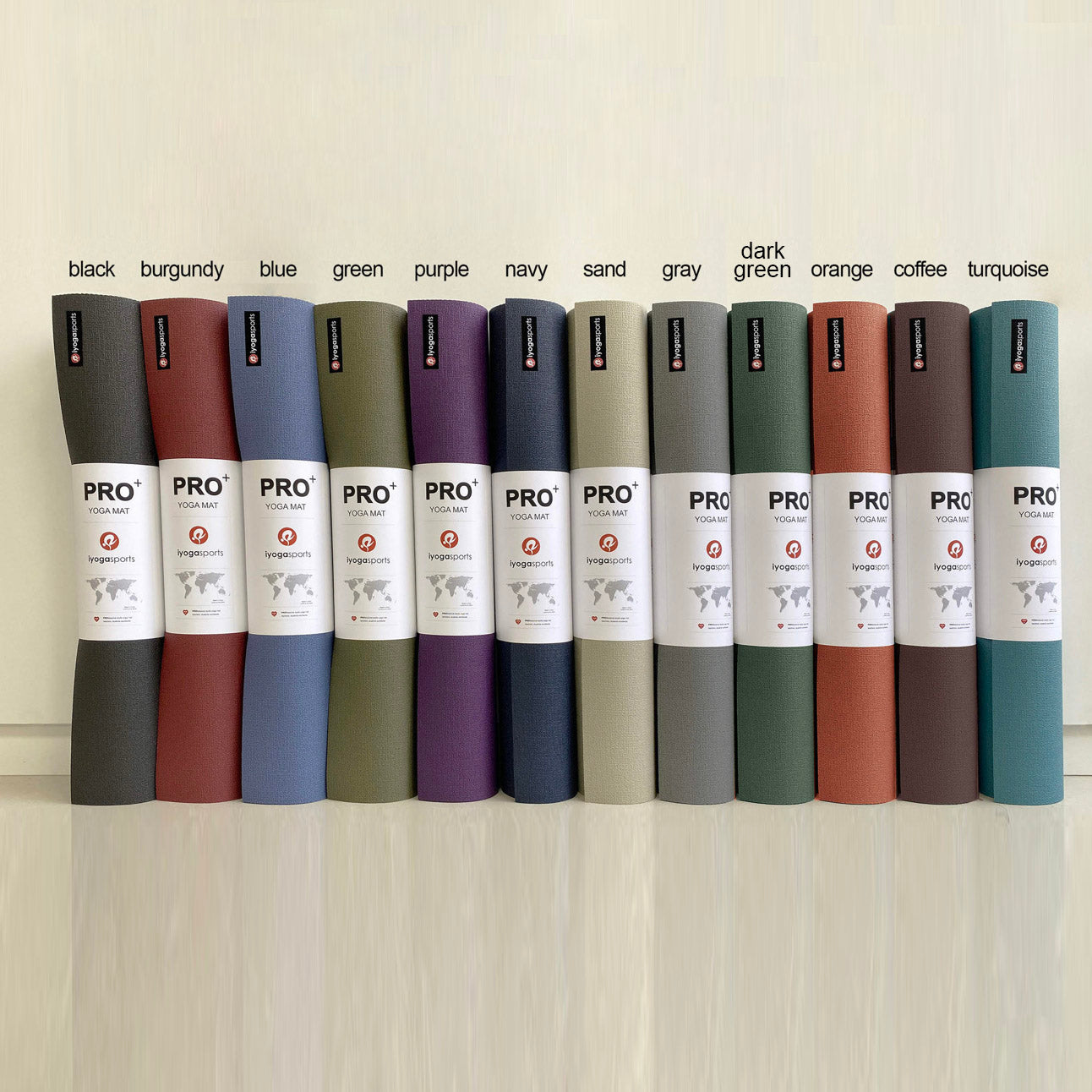 PRO+ yoga mat 6mm (extra width 66cm)