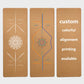 cork rubber yoga mat 4mm