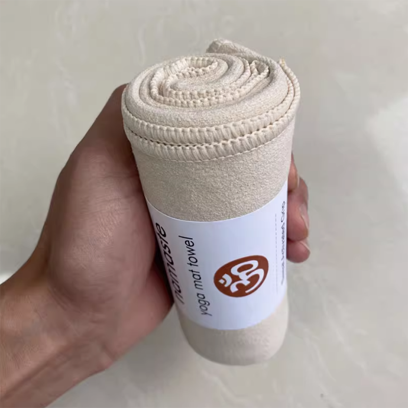 Suede yoga hand towel