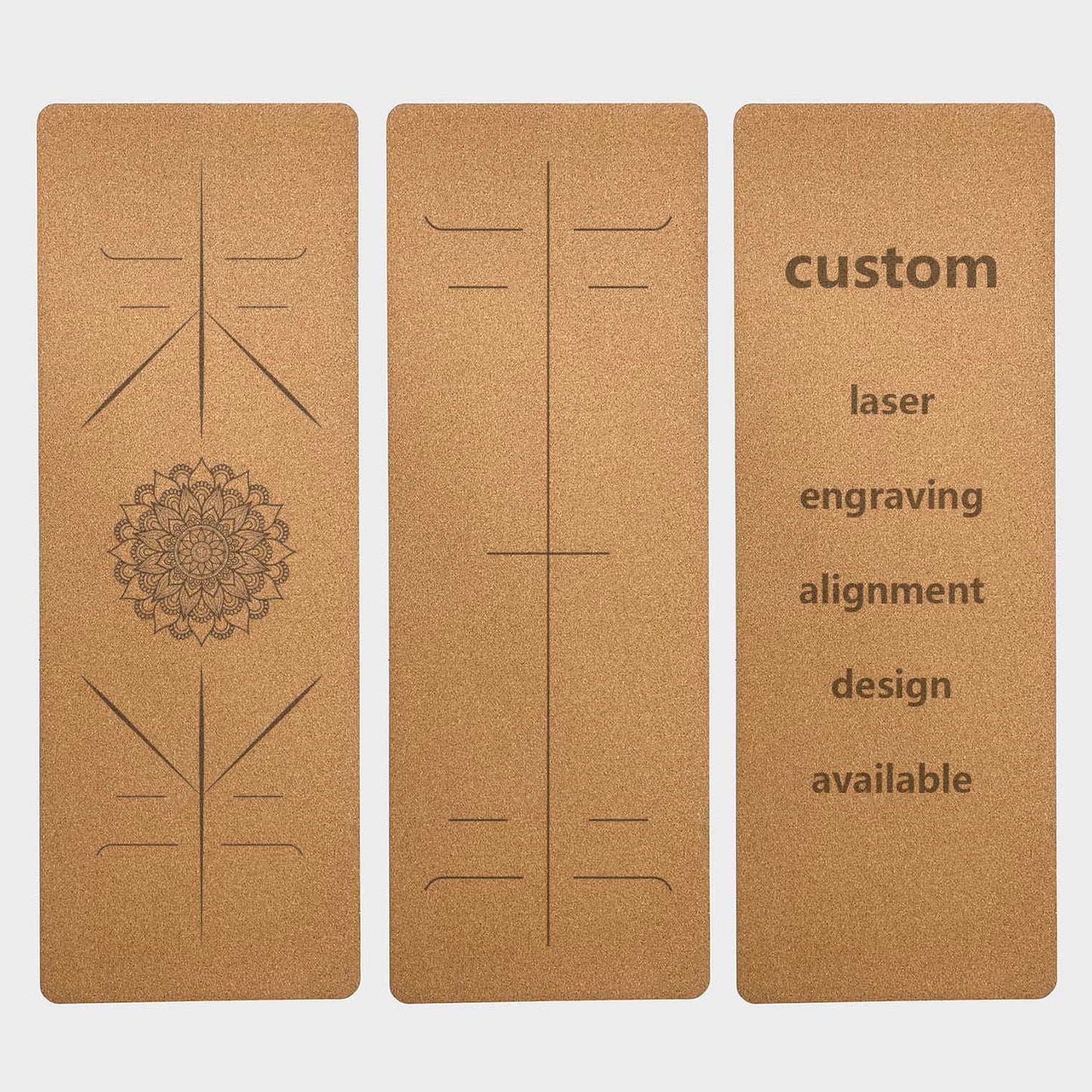 cork rubber yoga mat 4mm