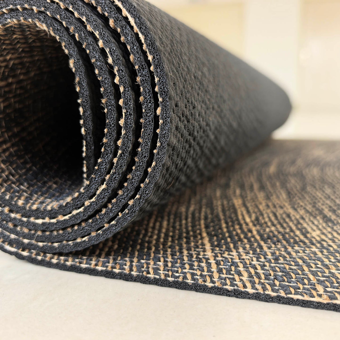 jute natural rubber mat 4mm (extra width)