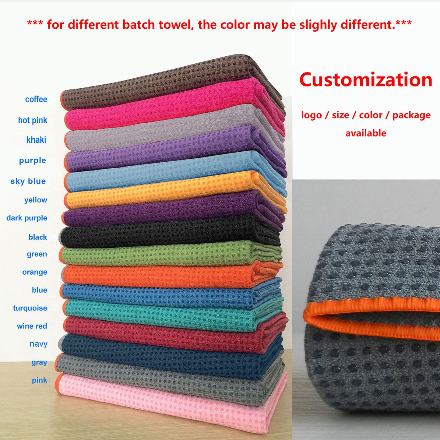 Premium Skidless Yoga Towel