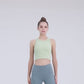 a sleeveless yoga vest
