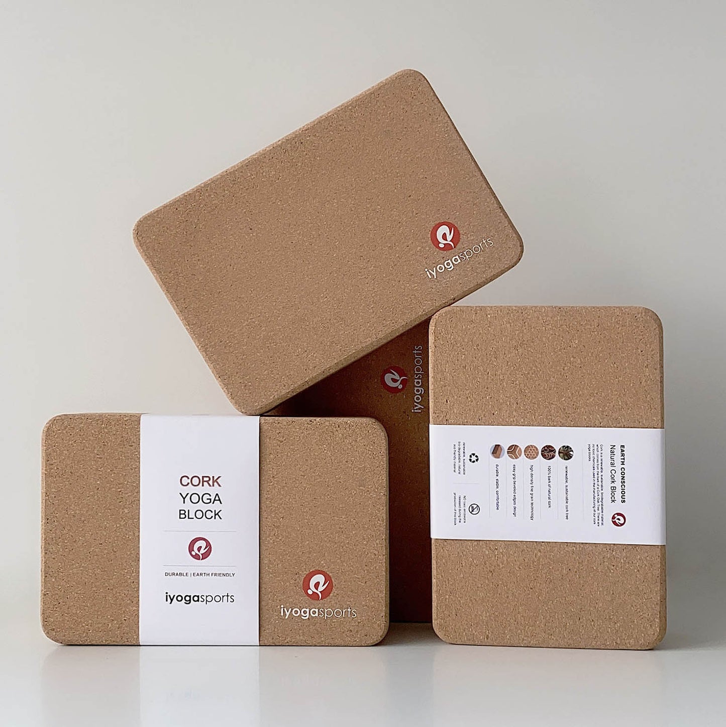 cork yoga block 4"