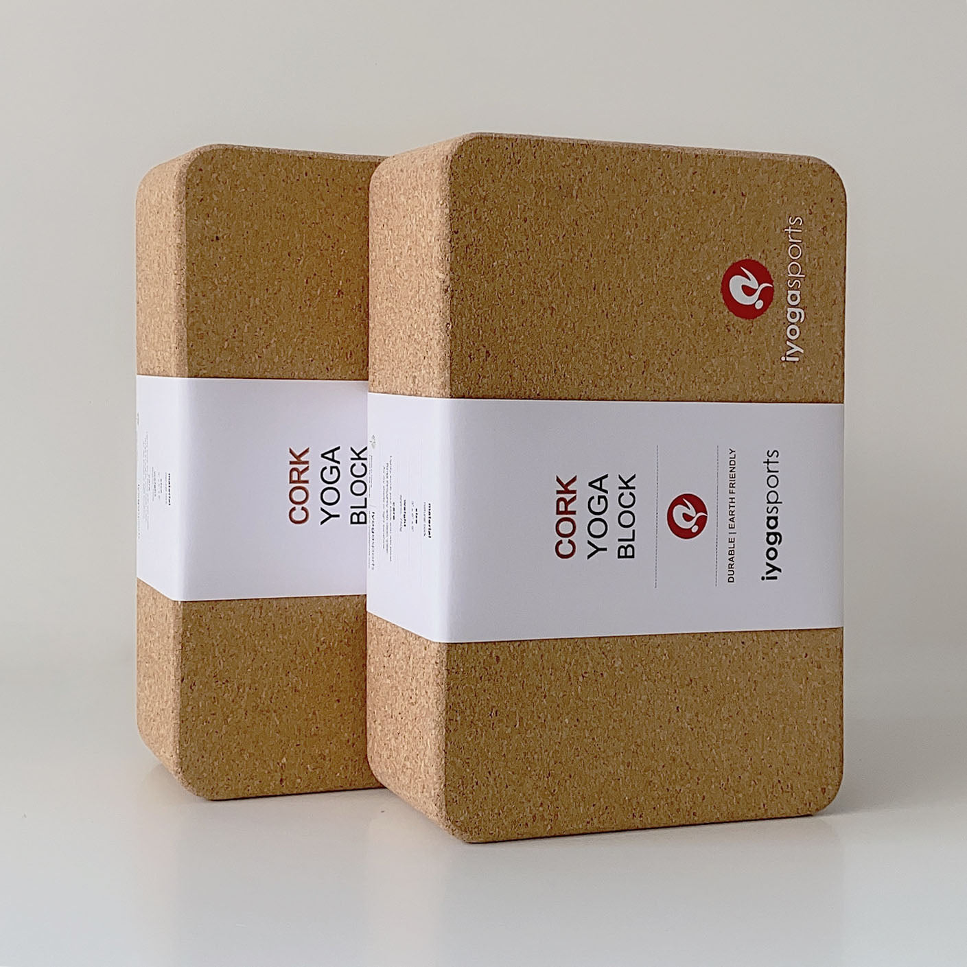 cork yoga block 4"
