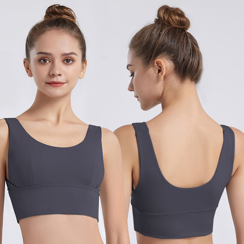 a bunched yoga vest