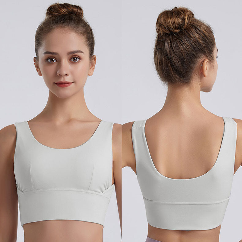 a bunched yoga vest