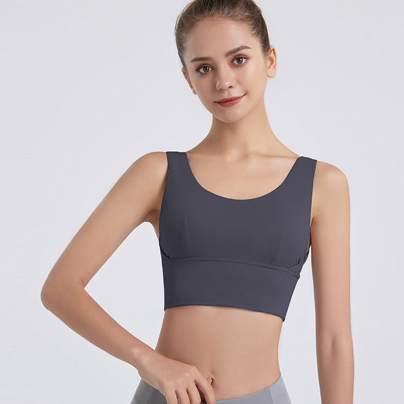 a bunched yoga vest