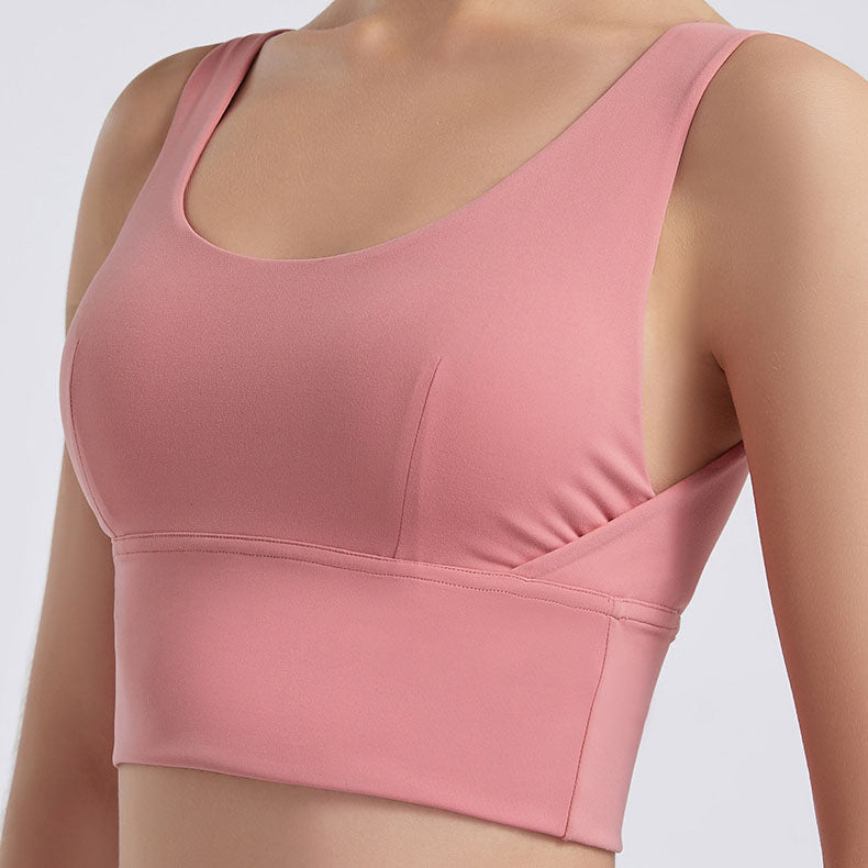 a bunched yoga vest