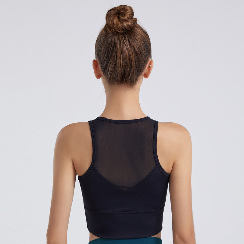 a sleeveless yoga vest