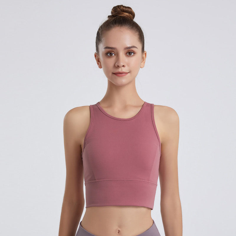 a sleeveless yoga vest