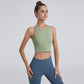 a sleeveless yoga vest