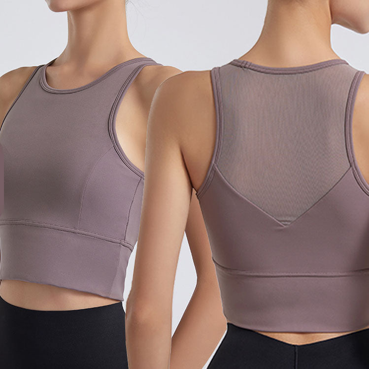 a sleeveless yoga vest