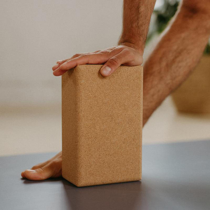 cork yoga block 4"