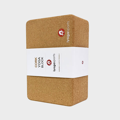 cork yoga block 4"