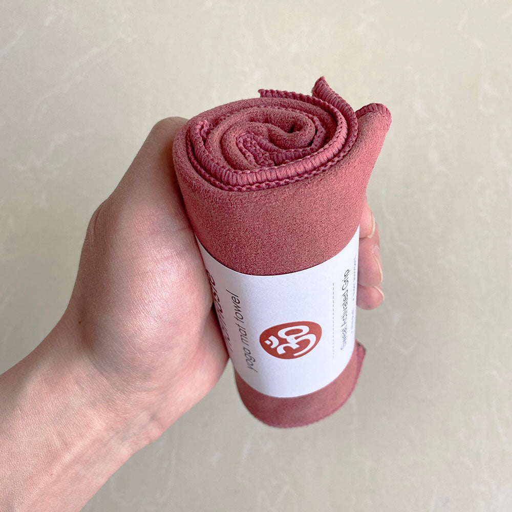 Suede yoga hand towel