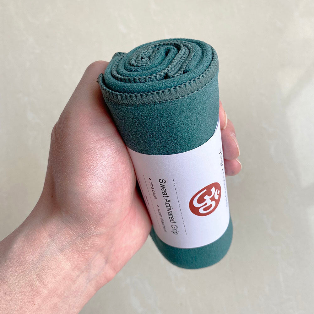 Suede yoga hand towel