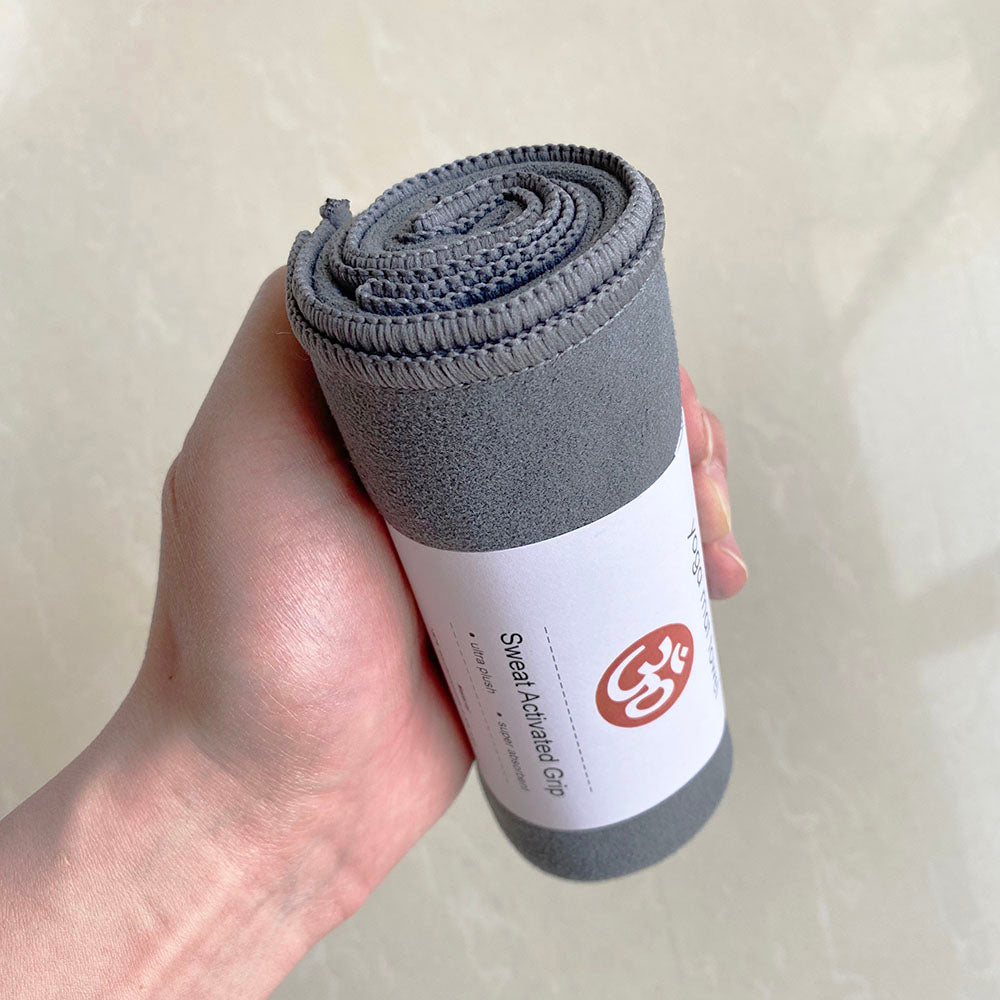 Suede yoga hand towel