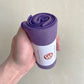 Suede yoga hand towel