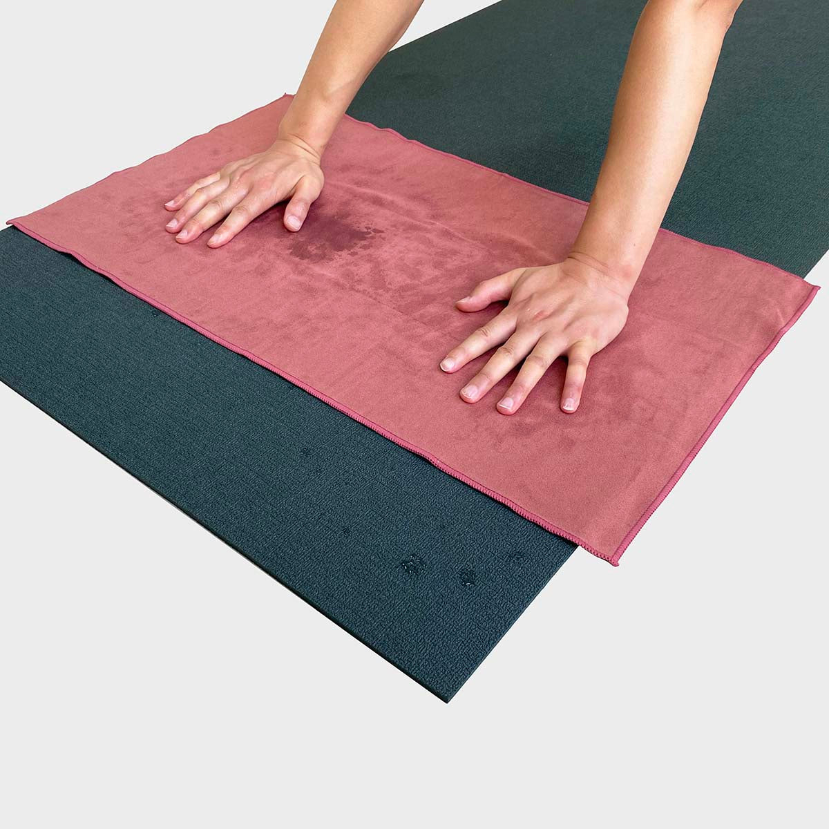 Suede yoga hand towel