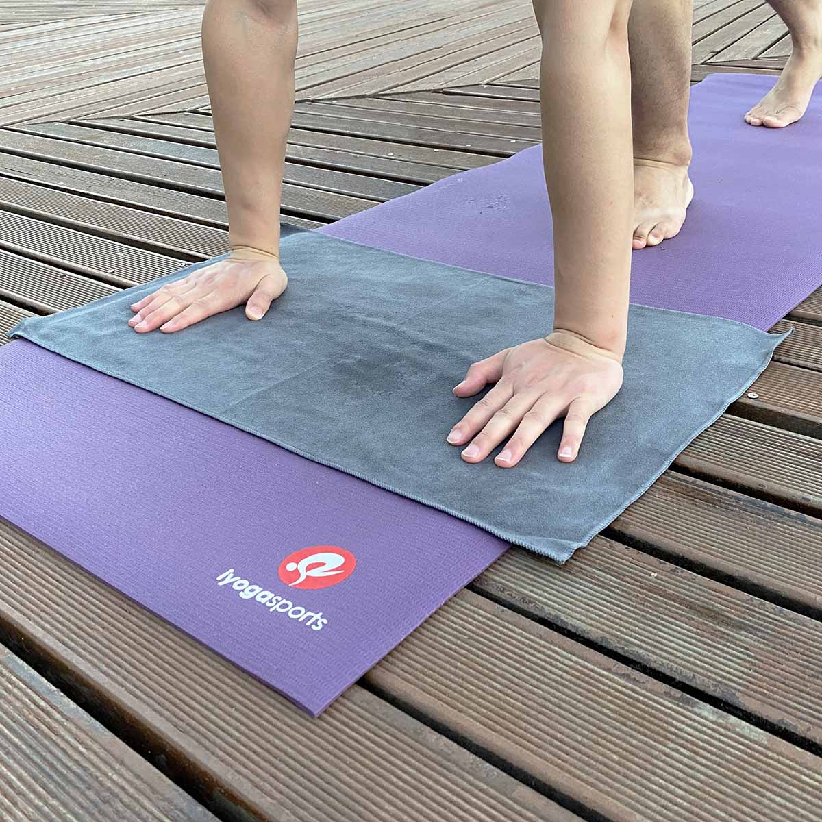 Suede yoga hand towel