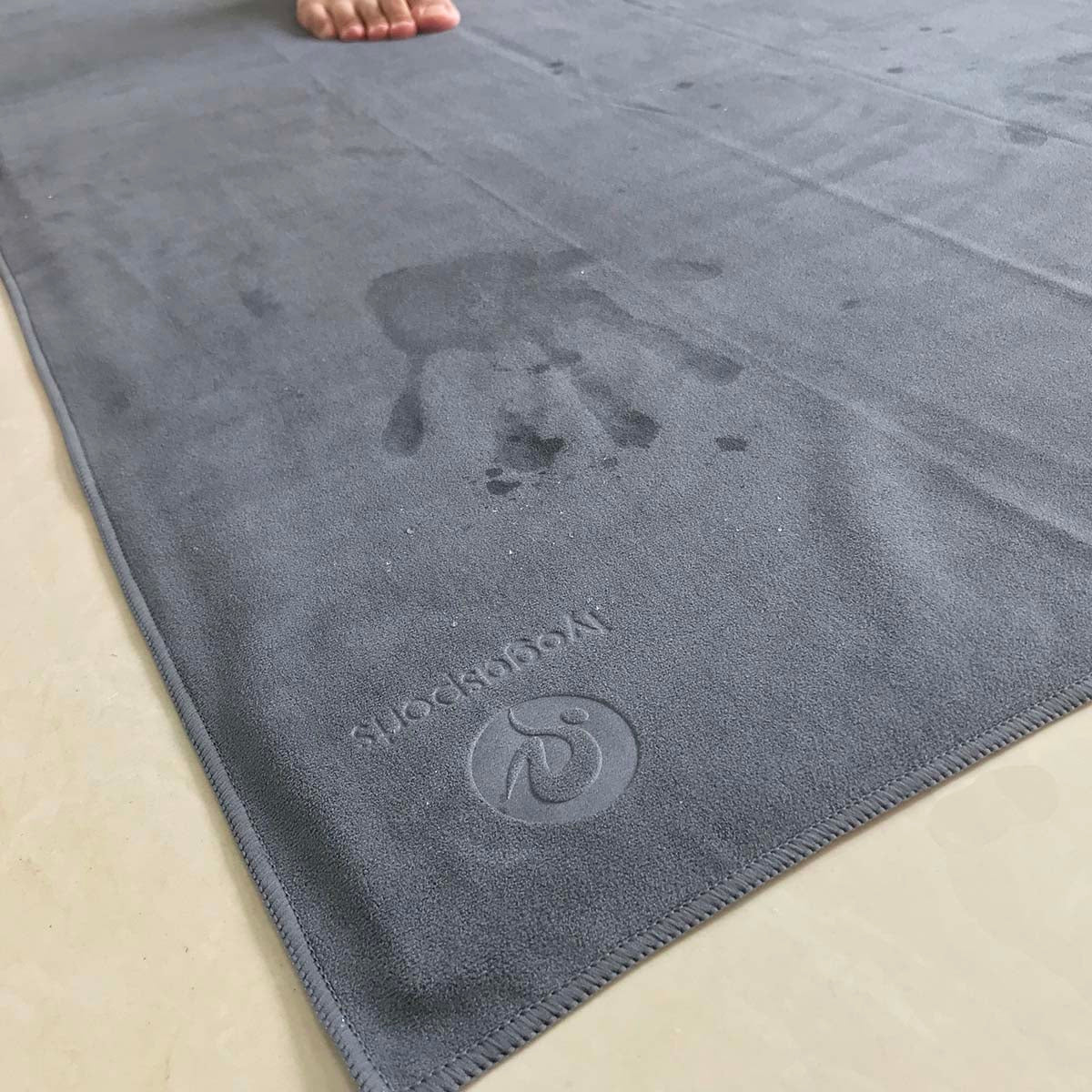 suede yoga towel (extra width 68cm)