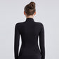 turtleneck zipper cardigan