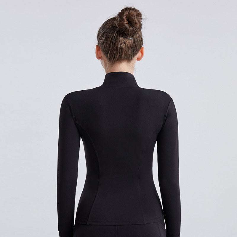 turtleneck zipper cardigan