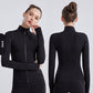 turtleneck zipper cardigan