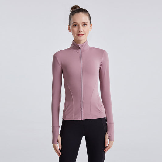 turtleneck zipper cardigan