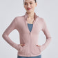 turtleneck zipper cardigan