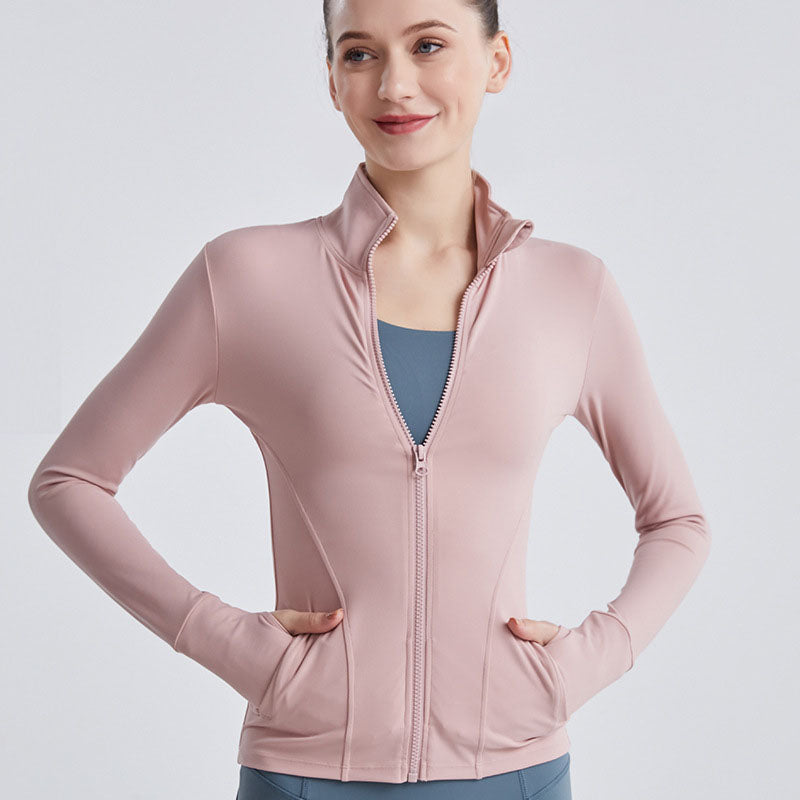 turtleneck zipper cardigan