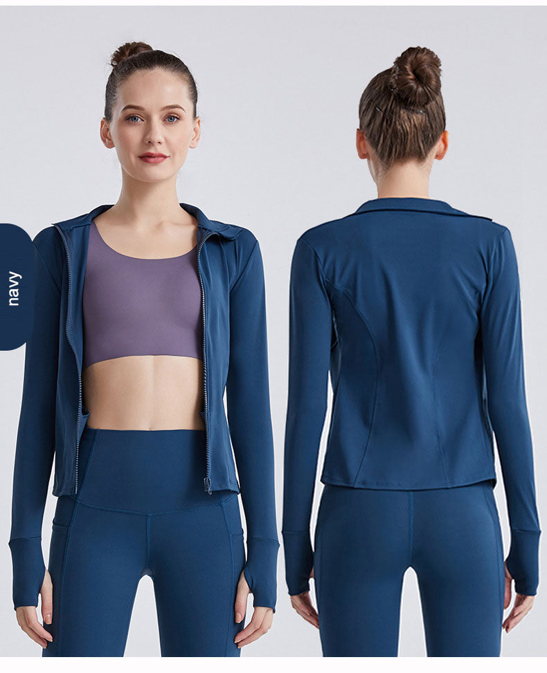 turtleneck zipper cardigan