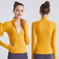 turtleneck zipper cardigan