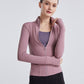turtleneck zipper cardigan